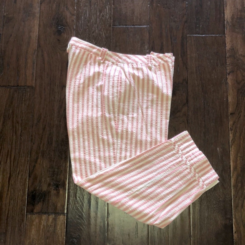 Sigrid Olsen Sport Capris Pin Stripe Pants Size 10P